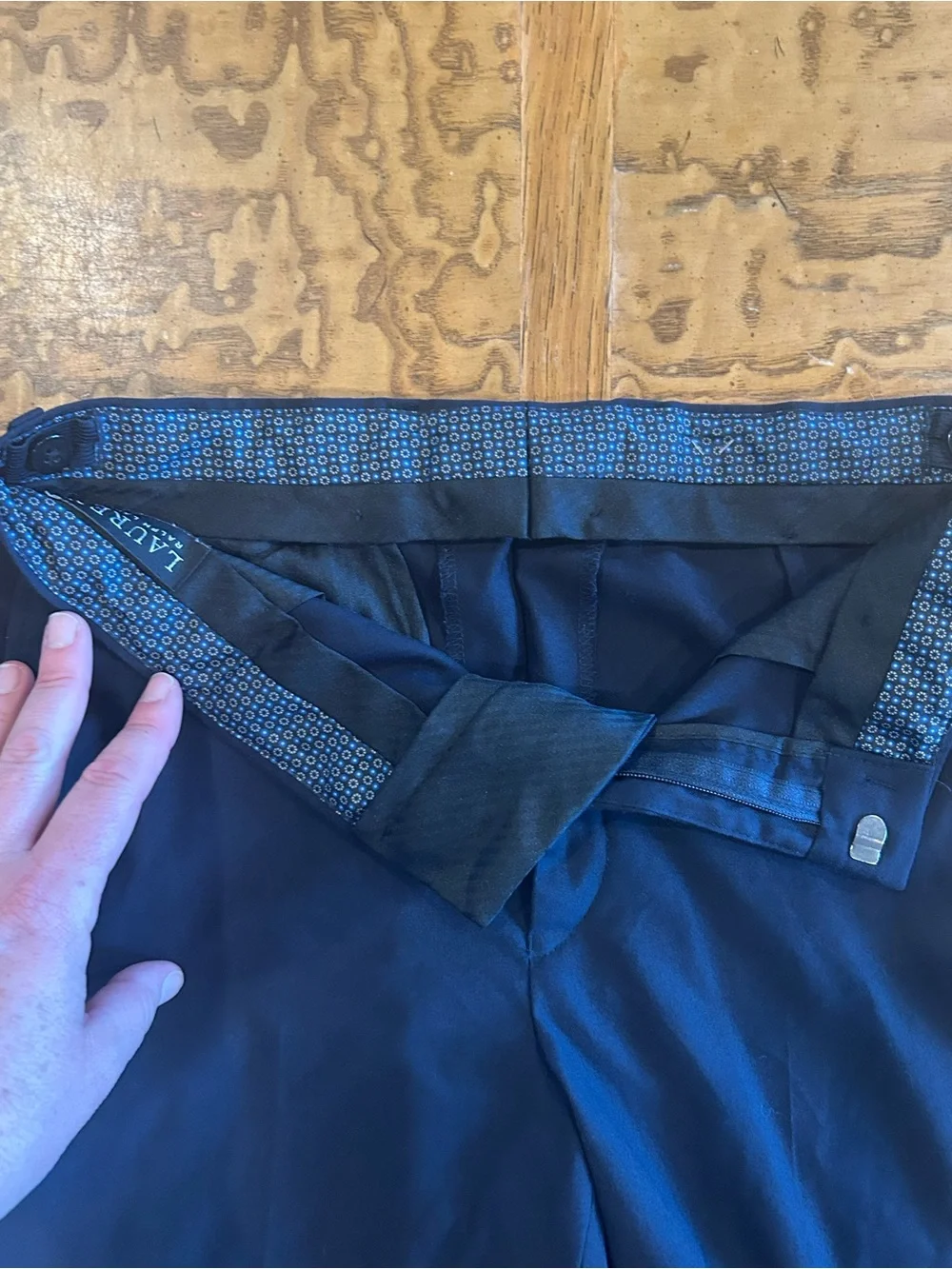 Men's Black/navy Dress Pants